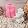 Lovely Animal Statue Silicone Molds Plasters Molds Epoxy Resin Molds 3D Frogs Candle Molds Ornament Molds Casting Molds