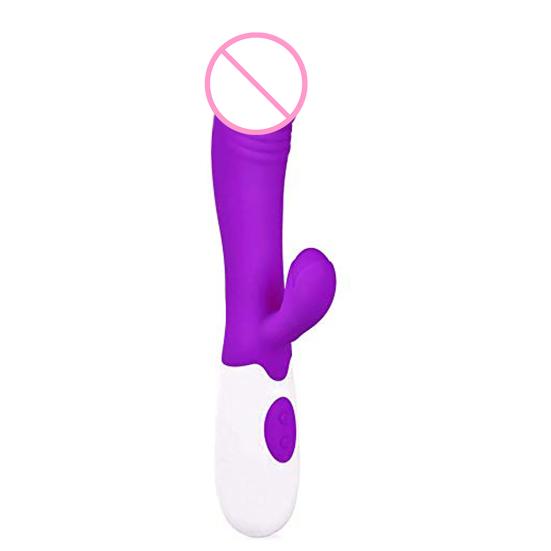Soft Silicone Vibrator G Spot Clit Stimulator Waterproof Female Sex Toy AV Wand