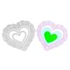 3 Pcs Love Heart Lace Metal Cutting Dies Stencils for DIY Scrapbooking/photo Album Decorative Embossing DIY Paper Cards