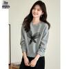 Women's Casual Round Neck Pullover Sweatshirt