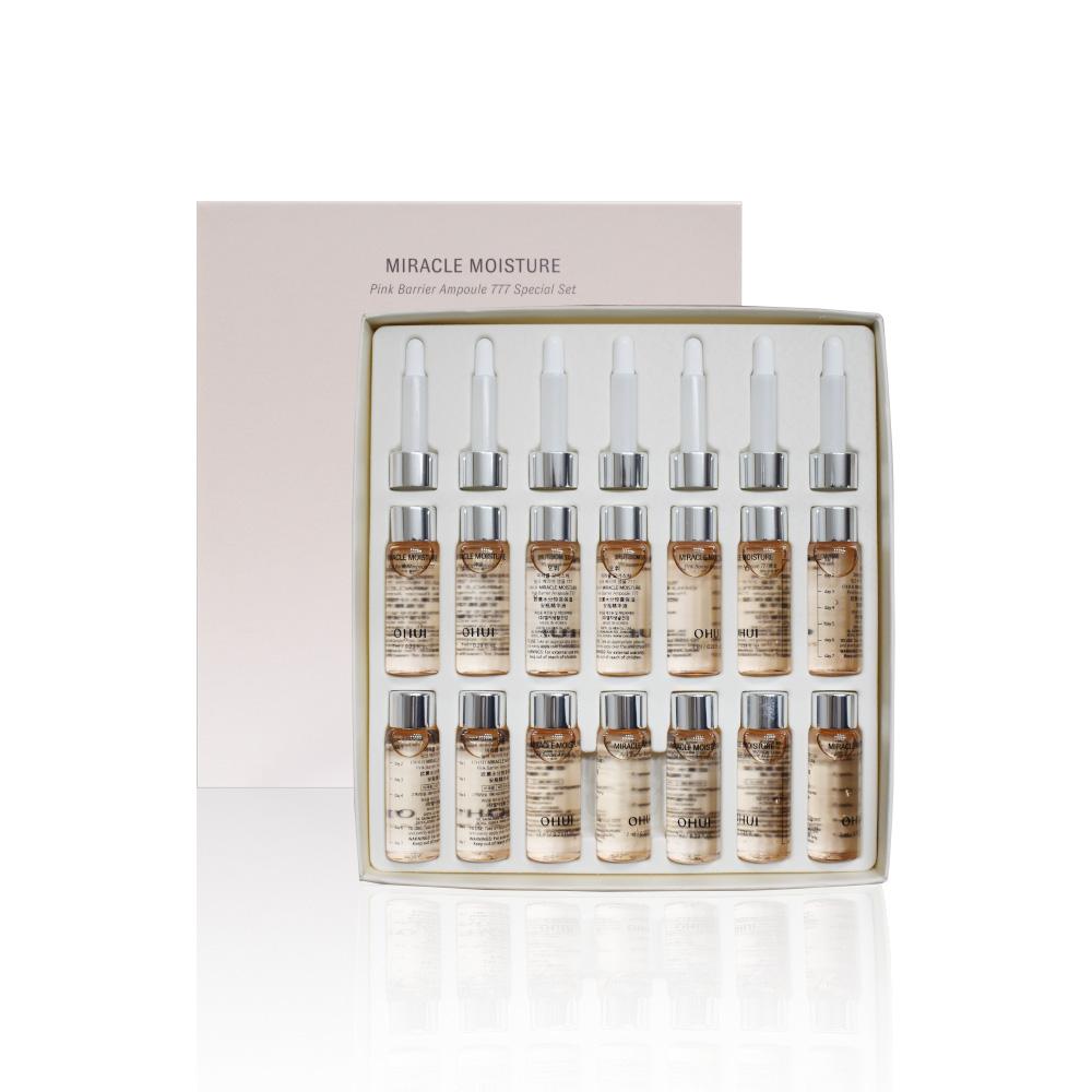 

OHUI Miracle Moisture Pink Barrier Ampoule 777 Специальный набор 1set