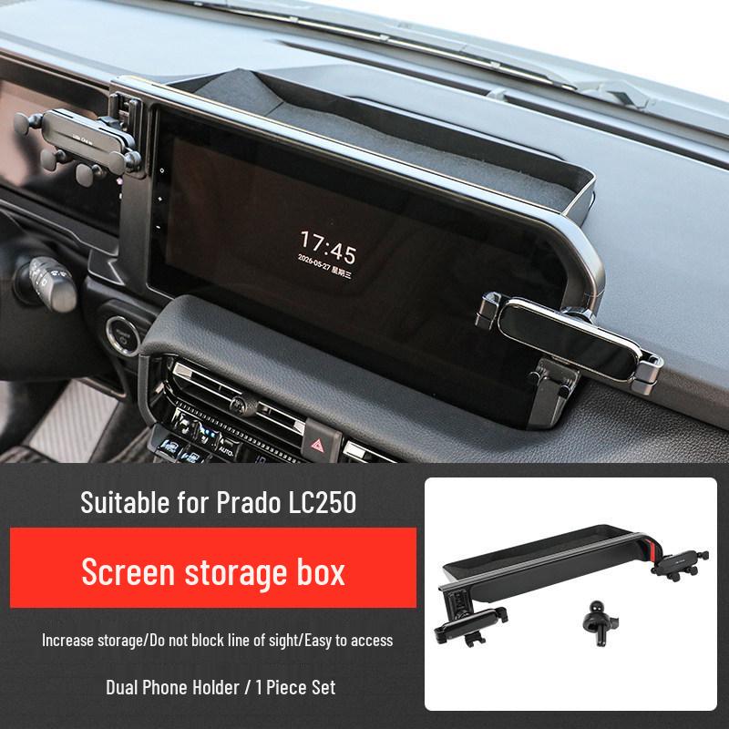 24-26 Prado LC250 Rear Storage & Phone Holder Console Accessory