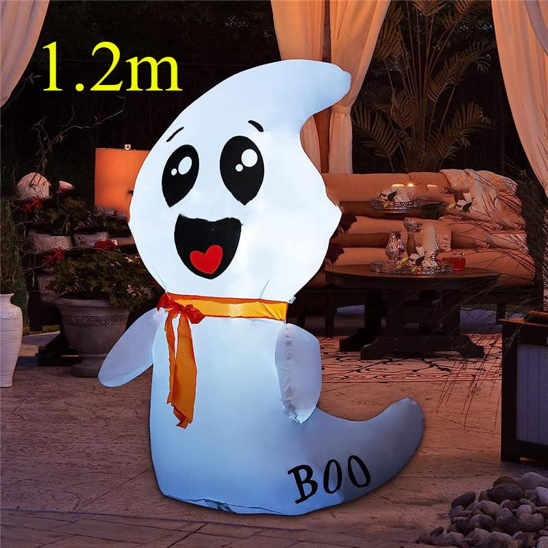 Halloween Inflatable Decoration Courtyard Prop Built-in LED Lights Inflatable Model Outdoor Ornament Party New Year Garden Decor