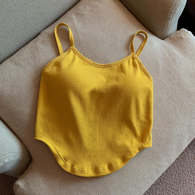 

С жилетом-халтером Pure Slim-fit Outside, чтобы носить летнюю безрукавку Sexy Beauty с накладкой на грудь One size