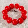 Colorful Big Bead Bracelet Resin Punk Statement Wristband Holiday Jewelry Accessory for Women