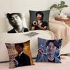 G-Gong Yoo Cushion Cover Soft Short Plush Pillow Cover Smooth Cozy Texture Aesthetic Cushion Case Home Decor
