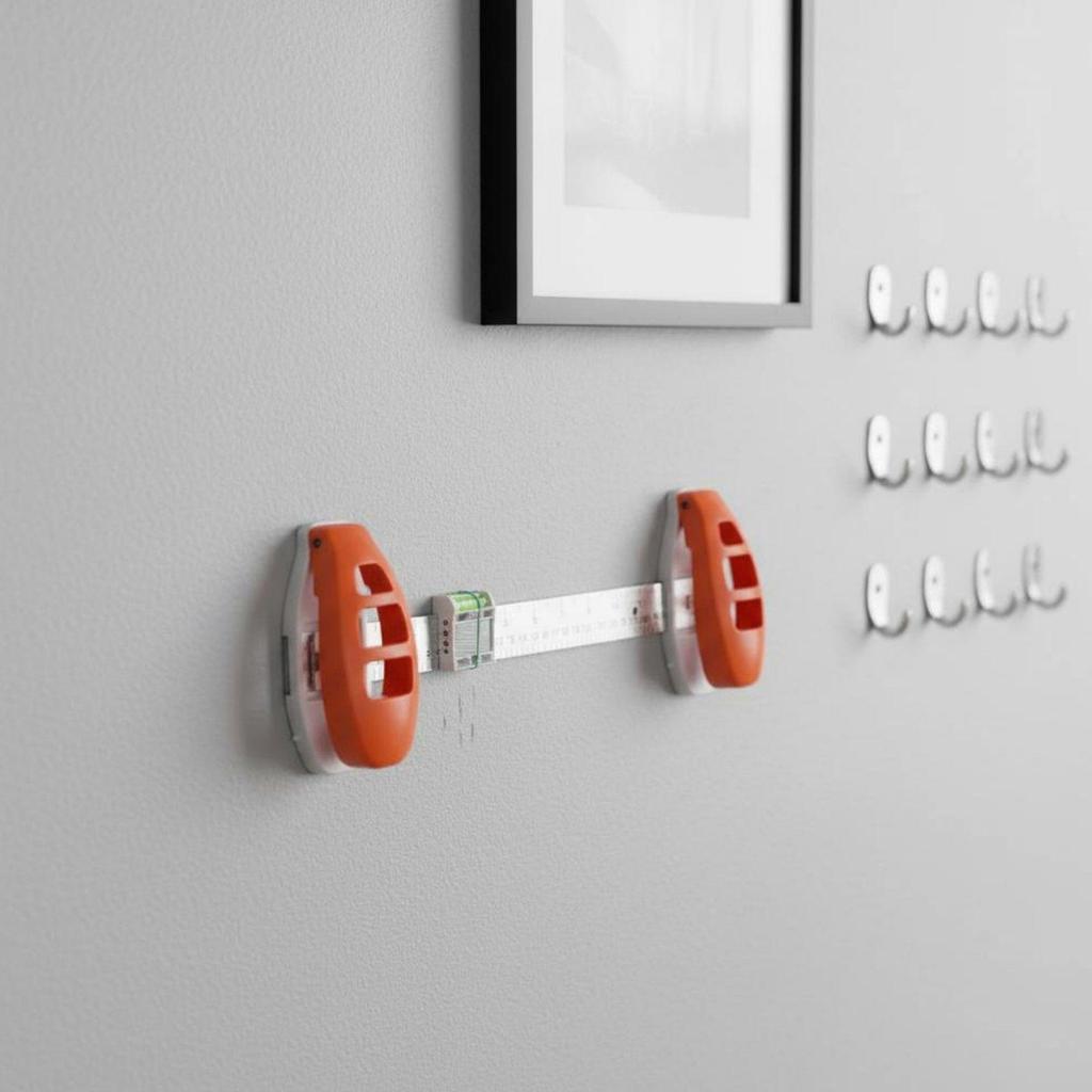 Picture Hanging Leveling Instrument Ruler Sturdy ABS Material Wall Frame