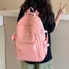 Schoolbag Backpack Simple Large Capacity Travel Backpack Female Leisure Japanese Junior High School Student High School Student School Bag Male