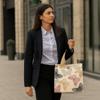 Large Capacity Lunch Bag Thermal Insulation Portable Mommy Bag Butterfly Print Bag  Lunch Storage