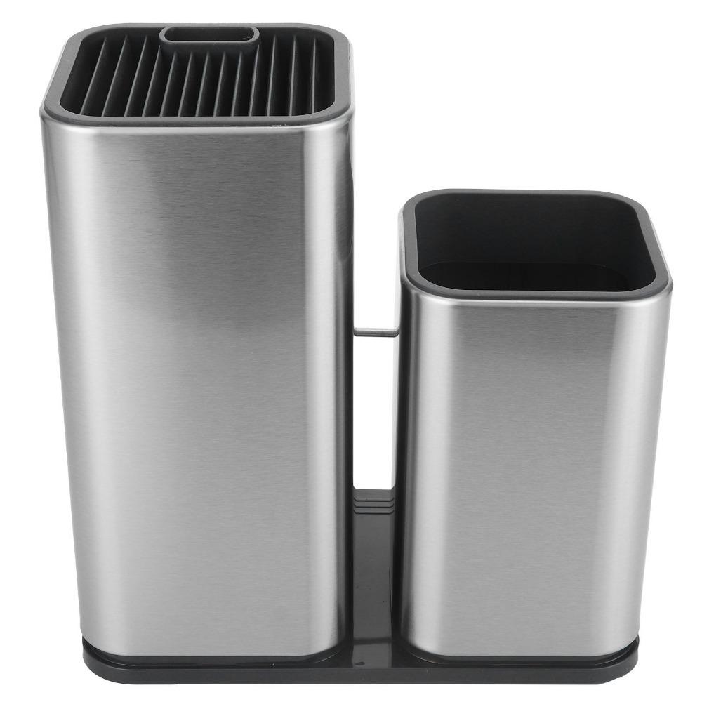 Thickened Utensil Bucket Rustless Steel Storage Tube Storage Holder  Spoon Storage