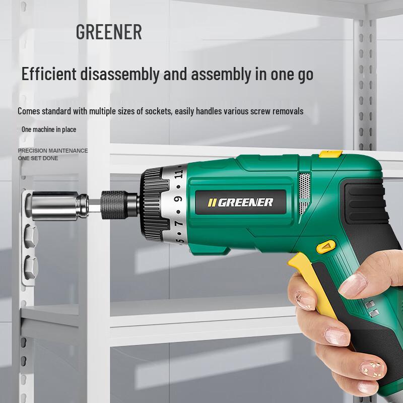 Green Forest 3.6V Rechargeable Electric Screwdriver & Drill Set CN Plug (adapter Included)
