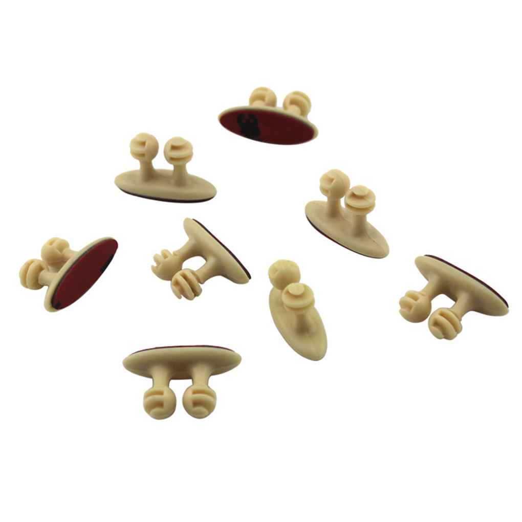 8 szt./partia Klips do przewodów samochodowych Klips USB Stały klips do kabla USB Uchwyt na kabel do ładowania Zapięcie na przewód ładowarki samochodowej