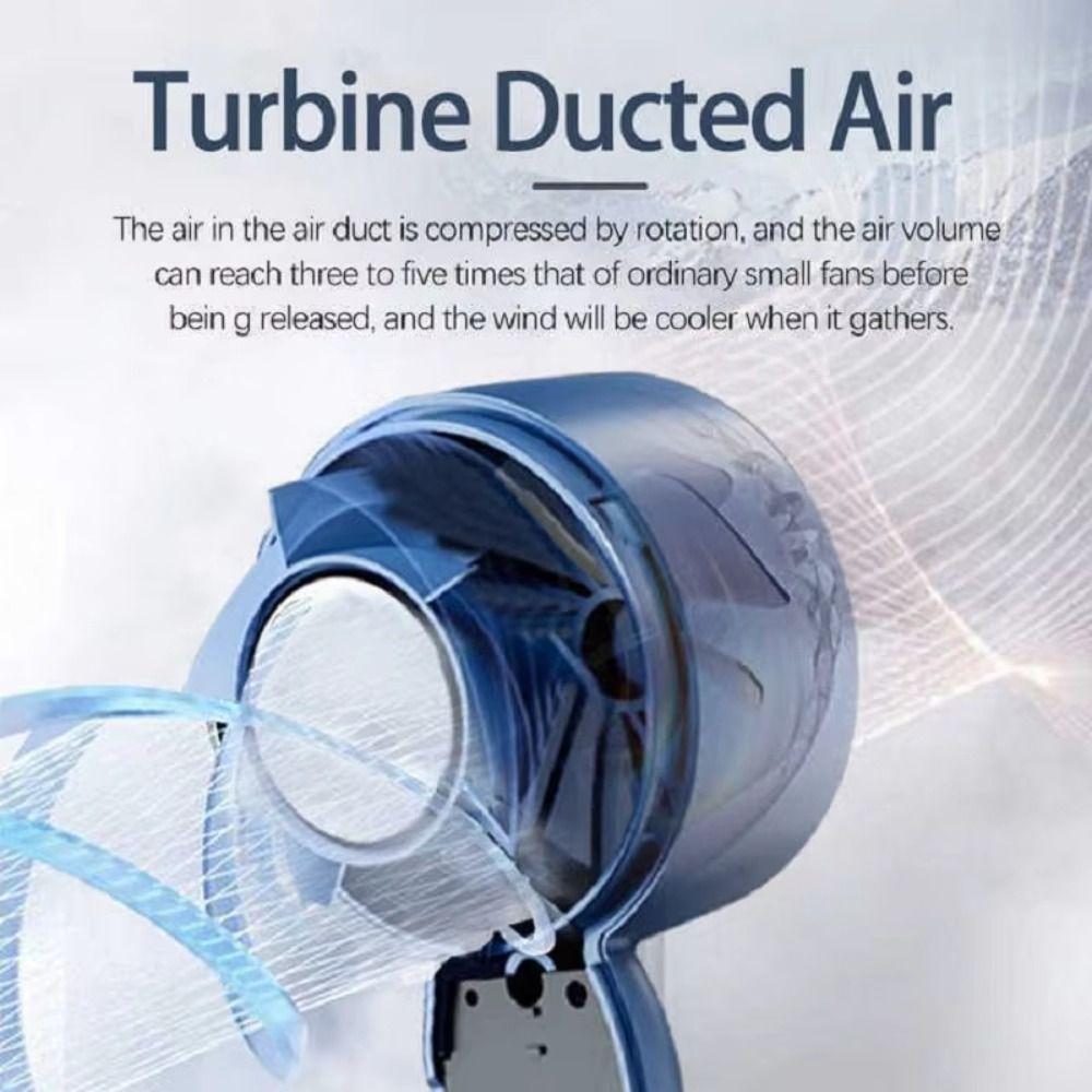 Small Mini Air Conditioner USB Rechargeable Desk Fan Handy Fan Handheld Fan Cooler  Dormitory