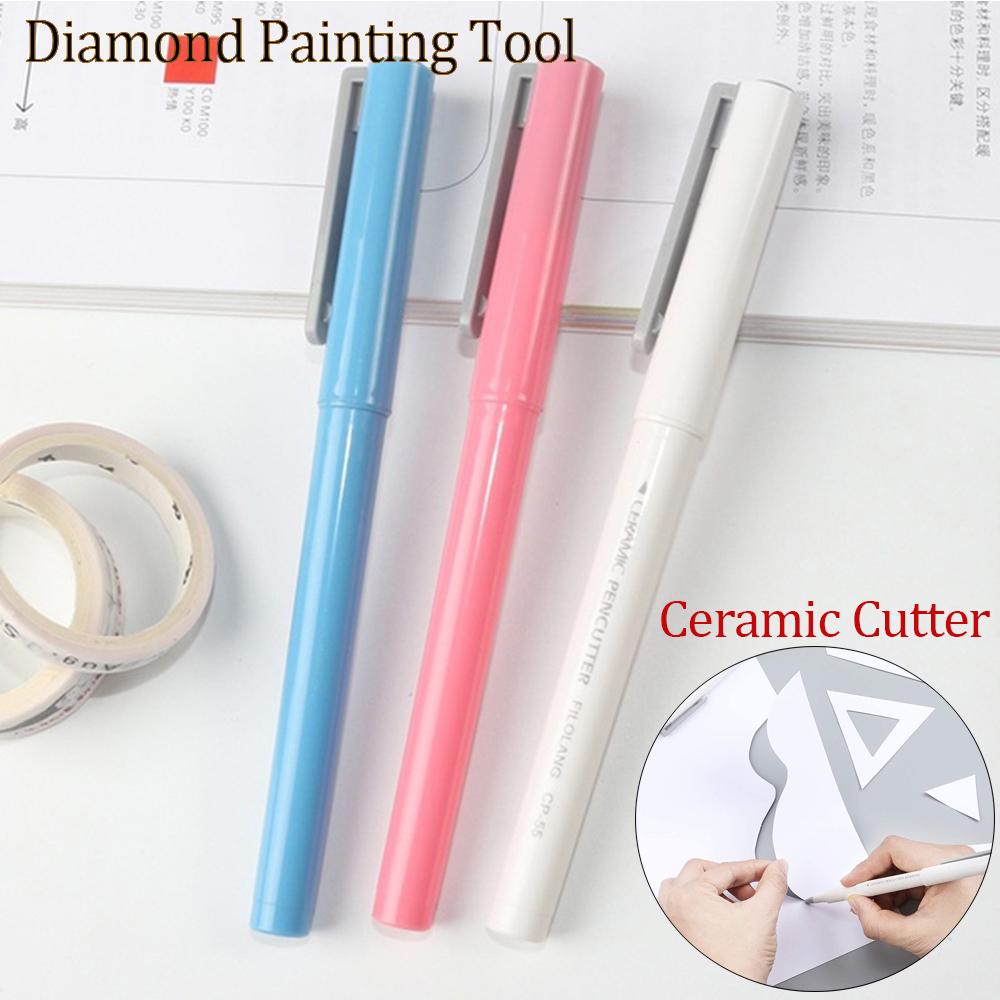 5D DIY Diamantmalerei Papierschneider Keramikklinge Zum Perfekten Schneiden der Abdeckung Diamantmalerei Werkzeuge Stickzubehör