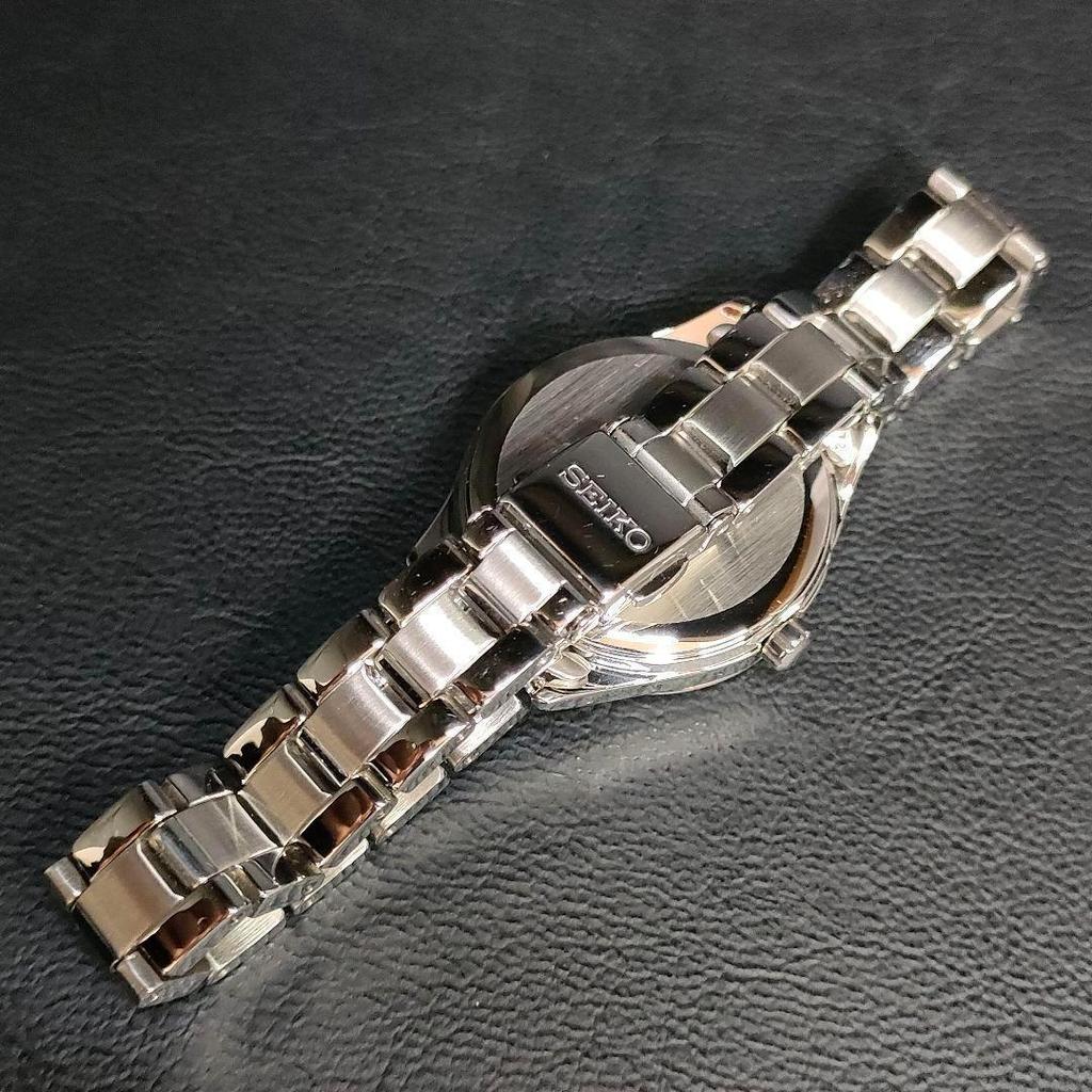 [USED] Seiko Goku White Blue Silver Solar Watch