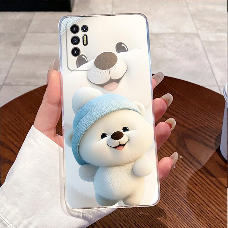 For Tecno Pova 2 Case LE7 LE7n Clear Luxury Cute Love Rabbit Funny Cool Soft TPU Casing Tecno Pova2 Phone Case Back Cover Bumper