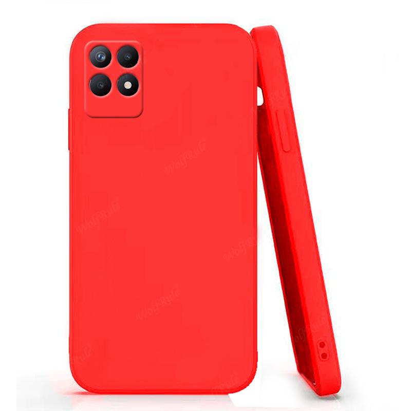 For Cover OPPO Realme 8i Case For OPPO Realme 8i Capas Shockproof Phone Back Liquid Silicone TPU Soft Cover For Realme 8i Fundas