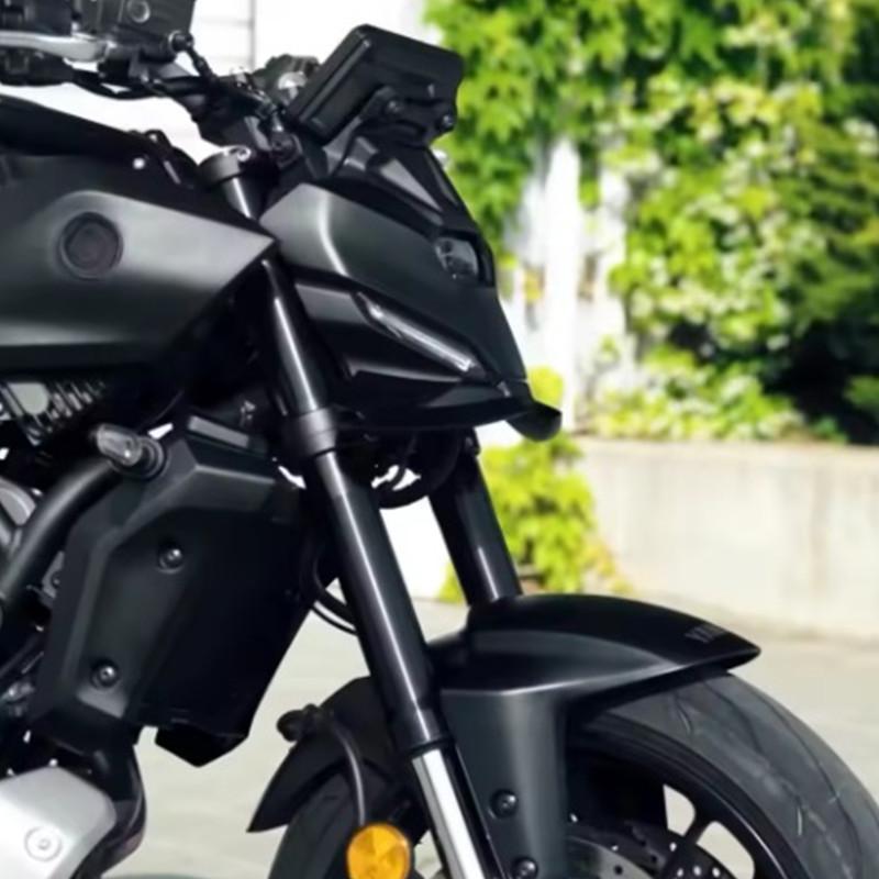 Fit MT-07 Front Spoiler For YAMAHA MT07 MT07 2025 Motorcycle Accessories Front Lower Lip Wind Wing Aerodynamics Fairing Winglets