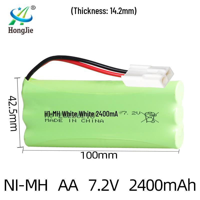 7.2V 2400mAh Ni-MH Rechargeable AA Battery Pack for Remote Control Toys