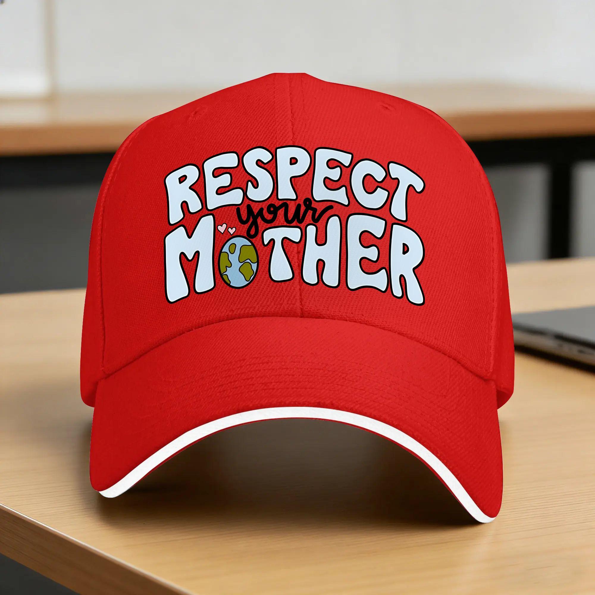 Sun Baseball Cap Respect Your Mother Harry Styles Custom Logo Trucker Hat Adjustable Stylish Hunting Camping Snapback Cap One Size