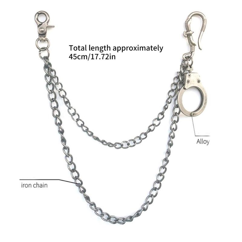 Retro Designs Hawks Claw Pants Chain With Double Layer Sturdy Alloy Chains for Unique Fashion Statements Pieces