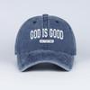 MLFO God is Good Washed Baseball Cap SpringSummer Baseball Cap Unisex Fishing Hat Sun Hat Holiday Gift
