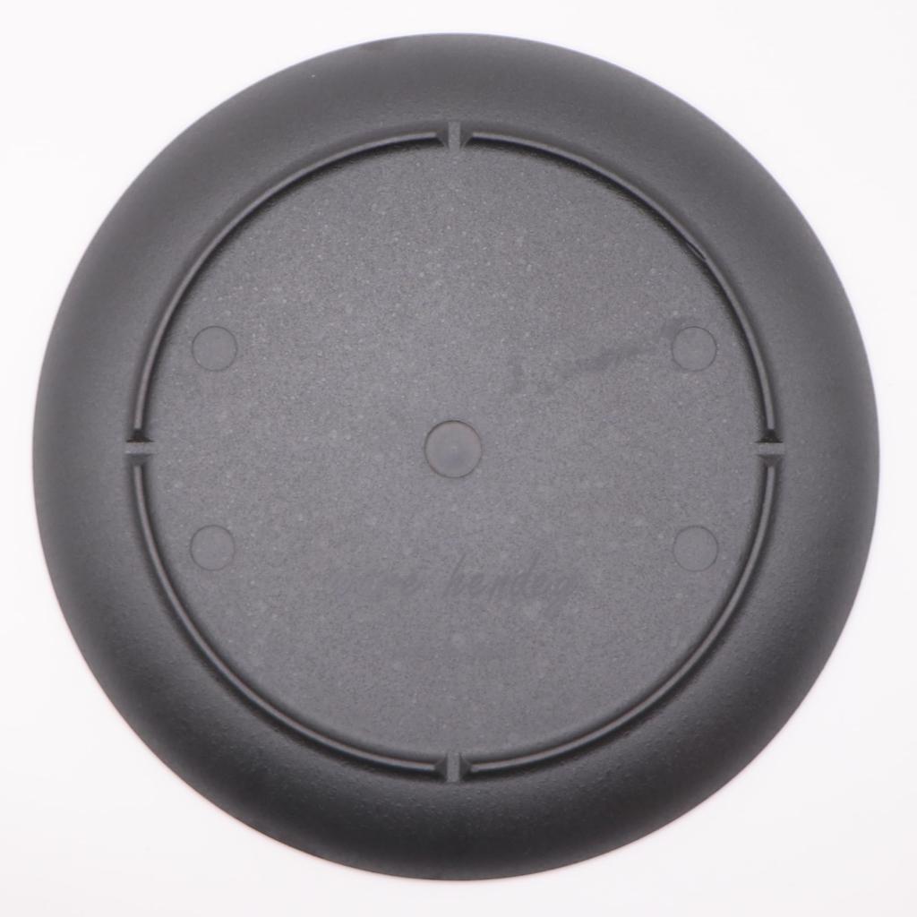 Ware Hendey 24cm Unbreakable Plain Made In Premium Heat Resistant Dishwasher and Microwave Durable Simple Ceramic Look Plate, Japan, Black, (240°C),