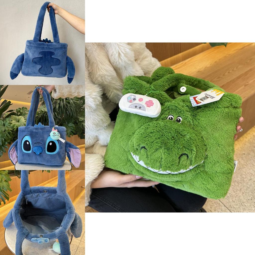 Genuine Stitch Plush Bag Cute Large Capacity Woody Autumn And Winter Plush Shoulder Bag Sullivan Tote Bag Book
