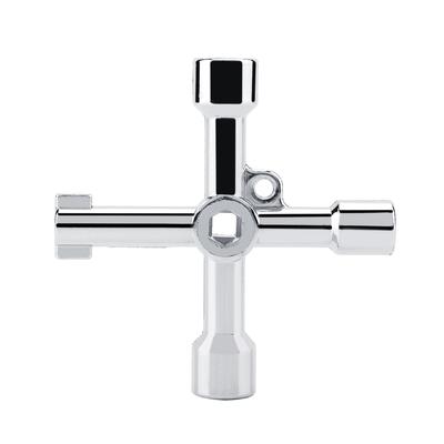 Multifunktions-Kreuz-Rundlochschlüssel Dreikantschlüssel für Elektro-Schaltschrank Aufzug