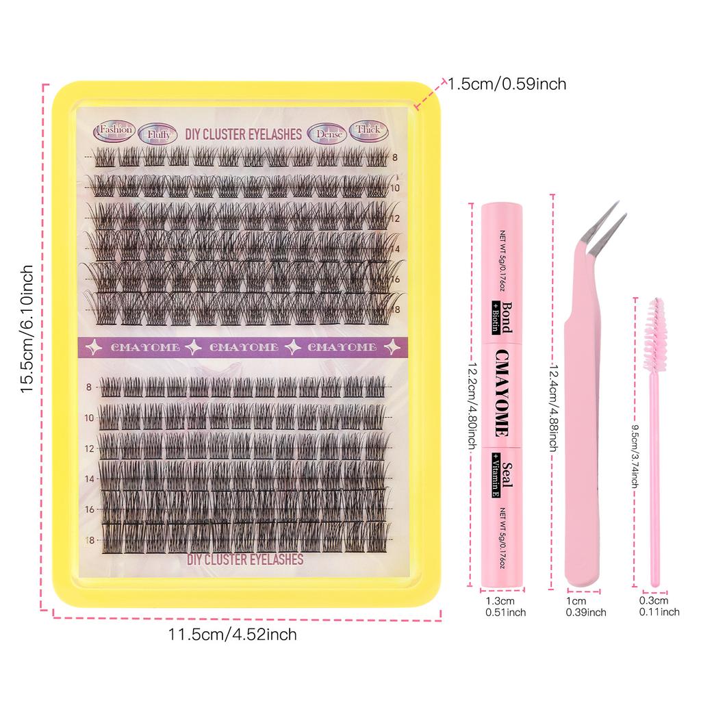 150 Tufts Of D-Song Single Tufts Of False Eyelashes 8-18Mmdiy Segmented Grafting Of Thick Eyelashes