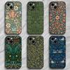 W-William M-Morris Strawberry Phone Case For iPhone 17 16 15 14 13 12 PRO MAX PLUS Mini TPU Soft To Skin-friendly Case