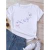 Dandelion graphic printing T-shirt women's summer short-sleeved round neck casual fashion streetwear top