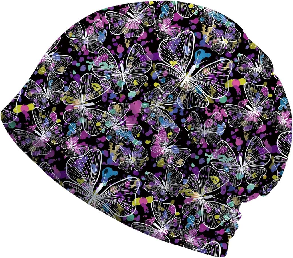 Dragonfly Unisexdala Beanie Chemo Hat Cancer Headwear Skull Hat Knitted Hat Scarf Nightcap Skull Cap for Women Unisex