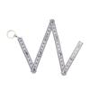 50cm Durable Folding Fold Key Finder Key Ring Measure Carpenter Key Chains Measuring Tool