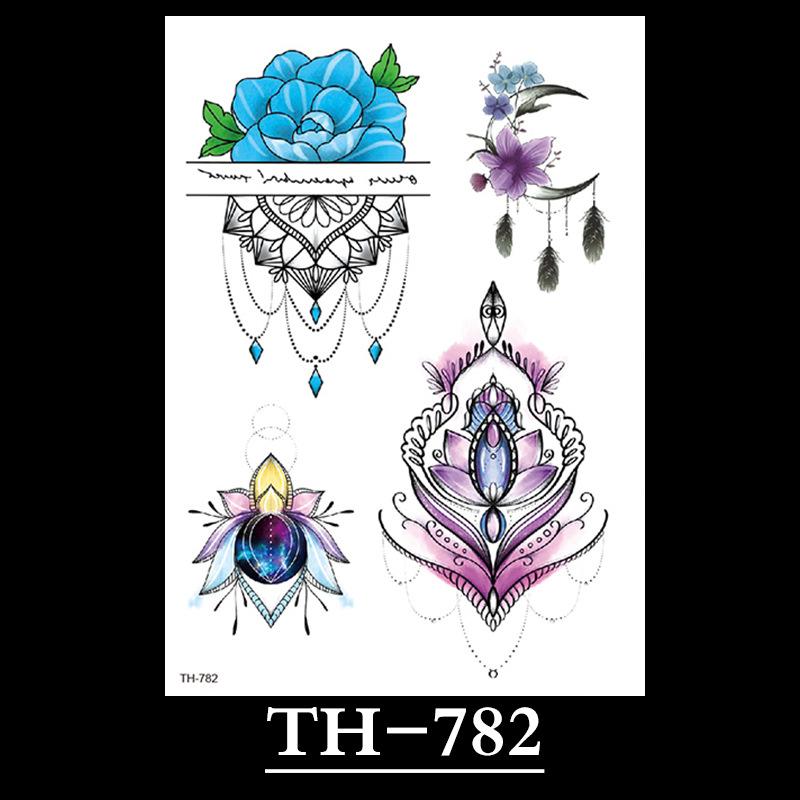 Flower Tattoo Sticker, Small Flower Tattoo Sticker, Tattoo Sticker Waterproof And Sweat-Proof Tattoo