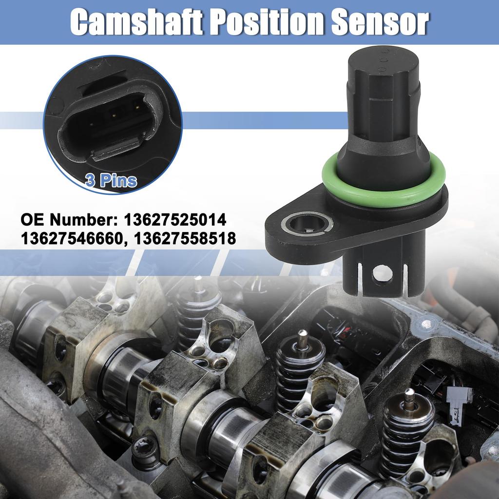uxcell Car Camshaft Crank Position Sensor 13627525014 for BMW 1 Series M 528i, 535i, X6, 325i, 325xi, 330i, 330xi, 328i, 335i, (2 pieces)