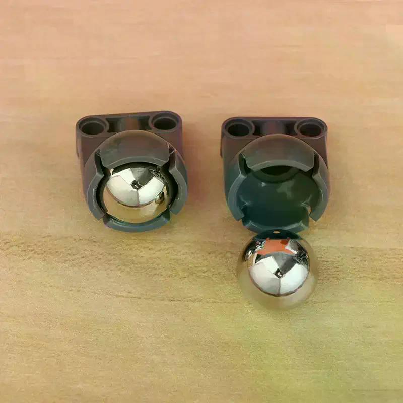 2/4/6Pcs 92911+bb607 Universal Wheel Kit Stainless Steel Ballor For Legoeds EV3 Robot Toy Parts DIY Bricks Assembled Accessories