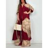 Set Elegante Primavera Estate Moda Stampata Camicia Lunga Pantaloni a Gamba Larga Completo Casual Lento Oversize Set Donna