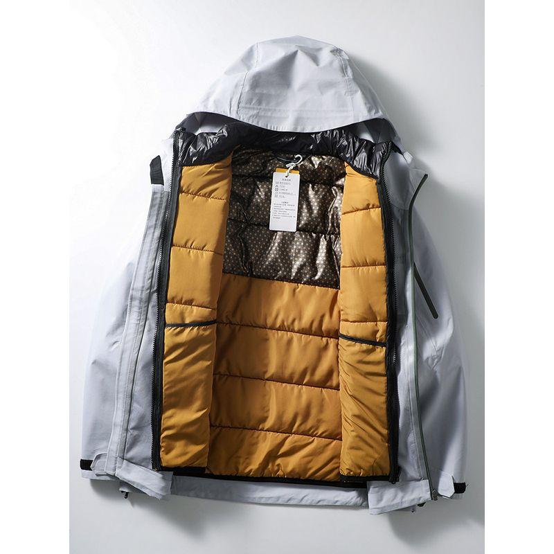 Glue Hard Shell Three-in-One Men's Assault Jacket Fall and Winter Cotton Coat Jacket Export Cattle Goods Outdoor Waterproof Cotton-Padded Coat