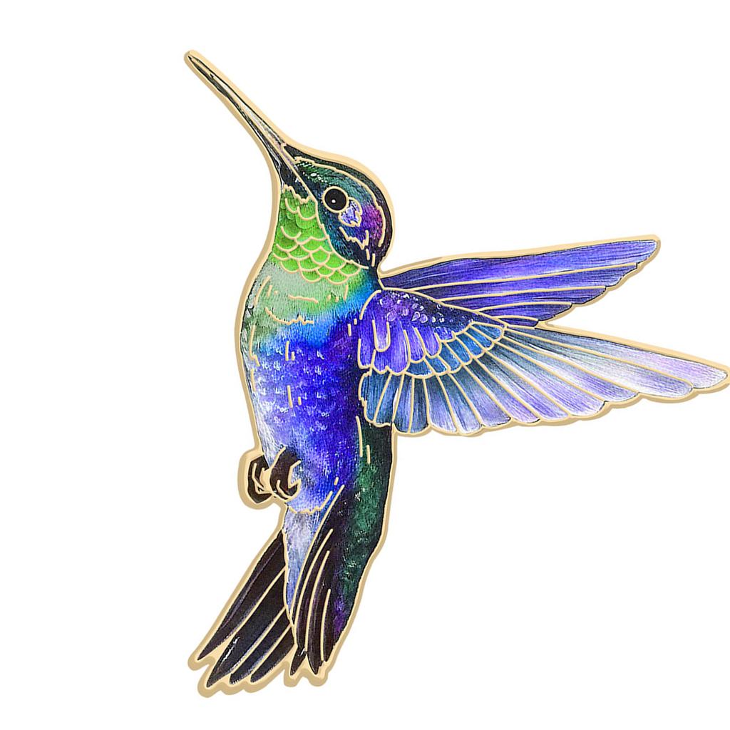 Elegant Hummingbird Brooch Pin For Women Girls Attach To Shirts Coats Bags Multifunctional Corsage Pin Accessory
