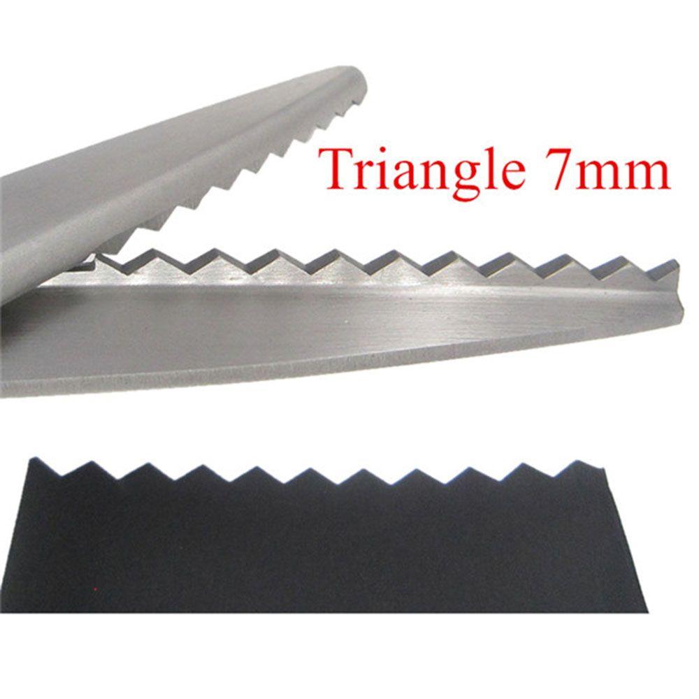 

Upholstery DIY Handicraft Zig Zag Fabric Textile Dressmaking Tool Tailor Scissor Cut Tool Shears Triangle 7mm