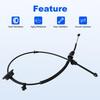 Transmission Shift Cable Replacement for F77Z-7E395-LB F77Z7E395LB 905-647 Compatible with Ford Explorer Sport Trac 2001-2005 Ford Ranger 1997-2003