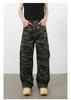 Nirben American Vibe Retro Camouflage Heren Wijde Werkjeans