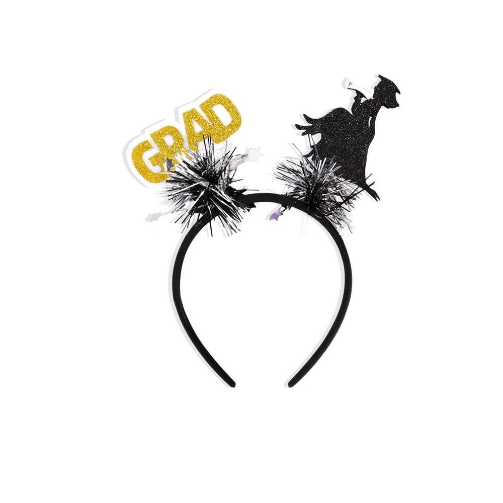 Non-slip Graduation Headband Celebrate Doctor Hat Hair Hoop Elementary School
