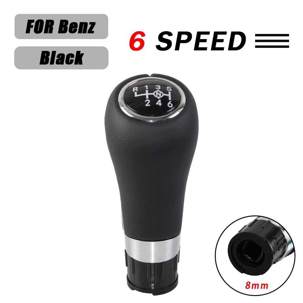 Manual 6 Speed Car Shift Gear Stick Knob For Mercedes/Benz W203 S203 CL203 W209 W204 C204 C63 C300 C250 W207 Gear Stick Knob