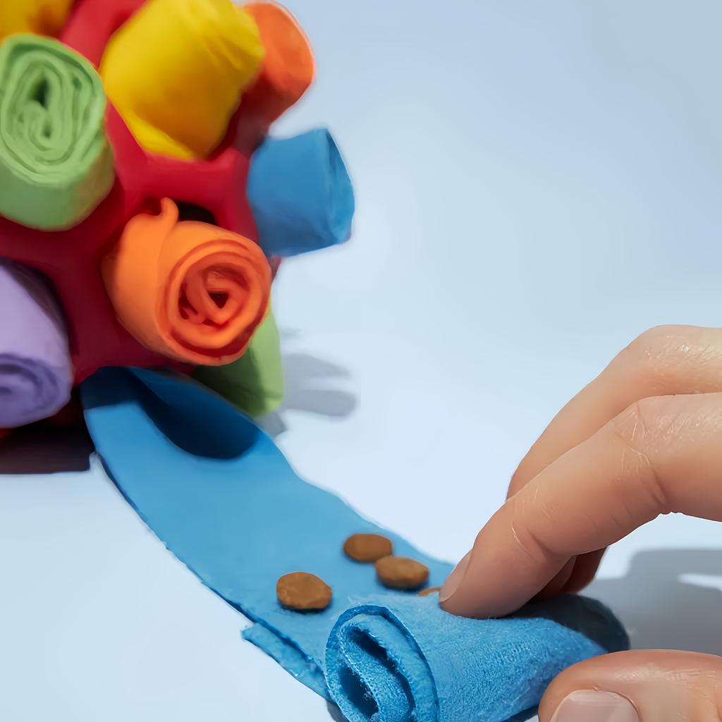 1pc Ball Dog Toy, Food Hide Bubble Rubber Ball for Sniffing, Mental Stimulation, Chew-Proof, Intelligence Development