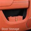 Leather Foldable Car Trash Bin Hanging Car Backseat Storage Box Vehicle Trash Can  Car Supplies