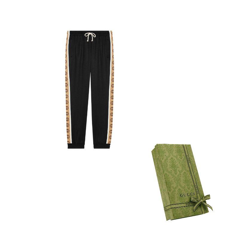 Gucci 1921 SS22 Knitted Sweatpants Men's Black 598858-XJBZ8-1082