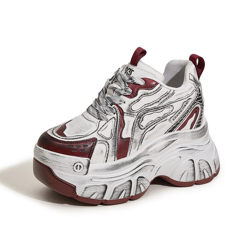 

Inner height increase dad shoes women s 2025 spring new retro old dirty shoes fashionable versatile sports and leisure women s shoes 39
