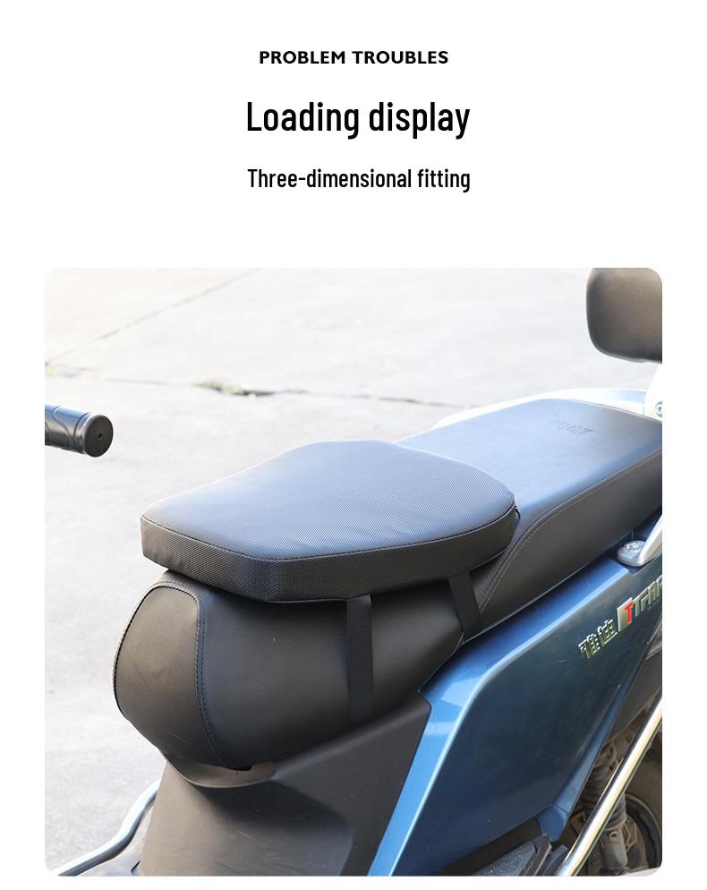 Moshuntong Elektroroller Sitzkissen: Stoßabsorption, Sonnenschutz, Wasserdicht, Verdickt für langes Sitzen, Motorradhöhenverstellung.